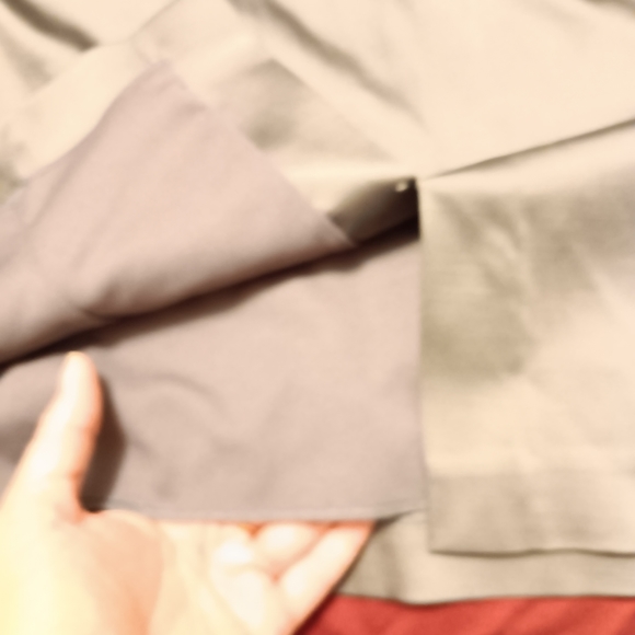 Womens shiney silver colour dress zip back w eye n hook  closure   small bottom - Picture 5 of 8